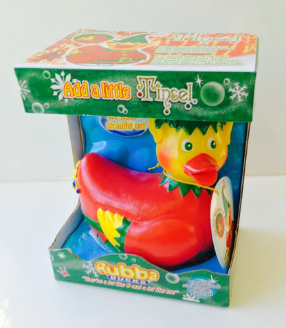 Tinsel the Christmas Elf Rubber Duck