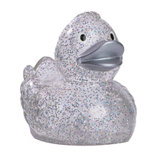 Classic Glitter Rubber Duck with Silver Beak