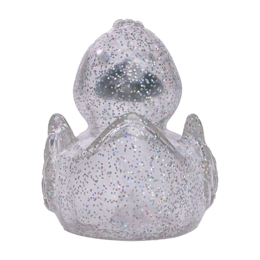 Classic Glitter Rubber Duck with Silver Beak