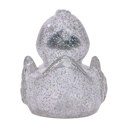 Classic Glitter Rubber Duck with Silver Beak