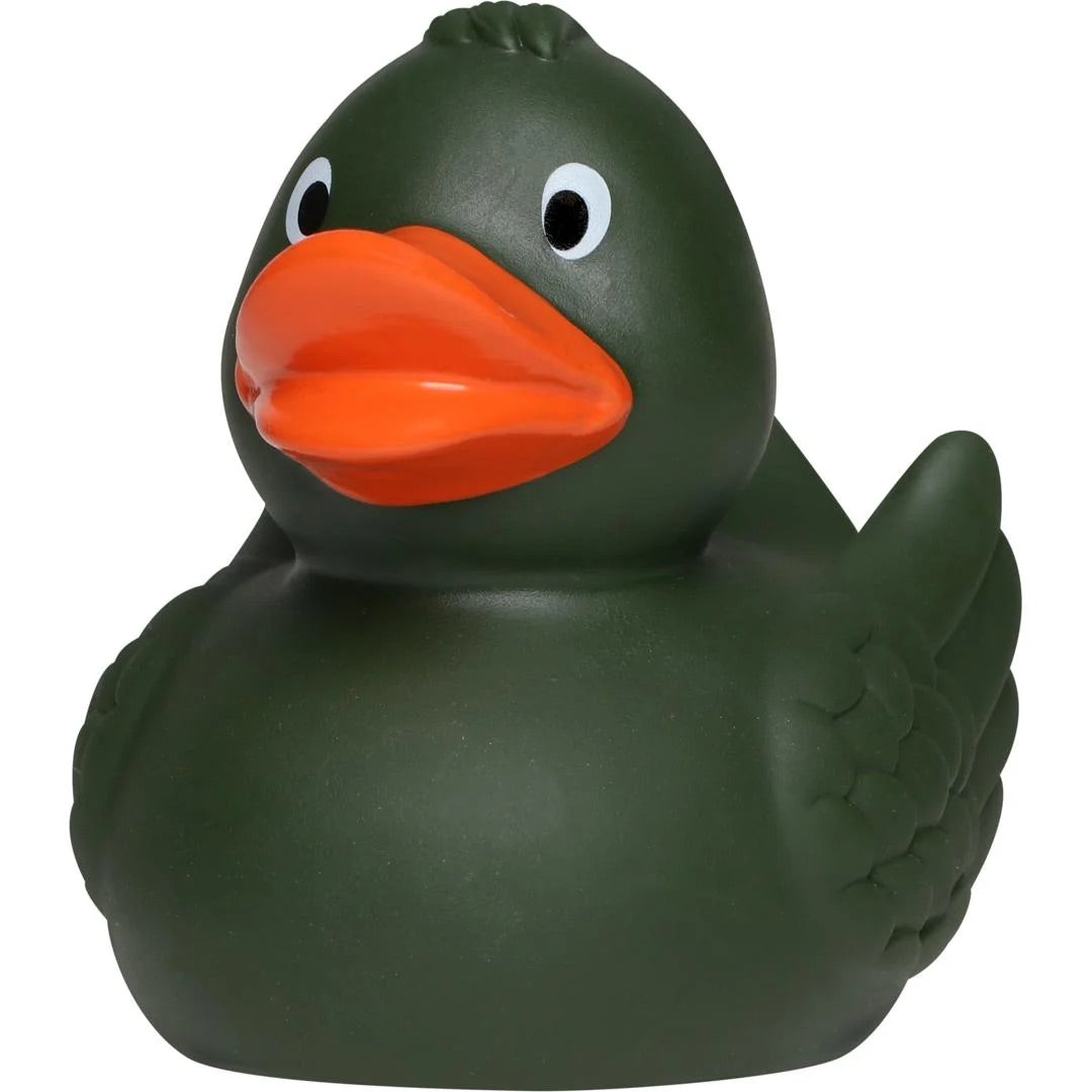 Olive Green Rubber Duck with Wings