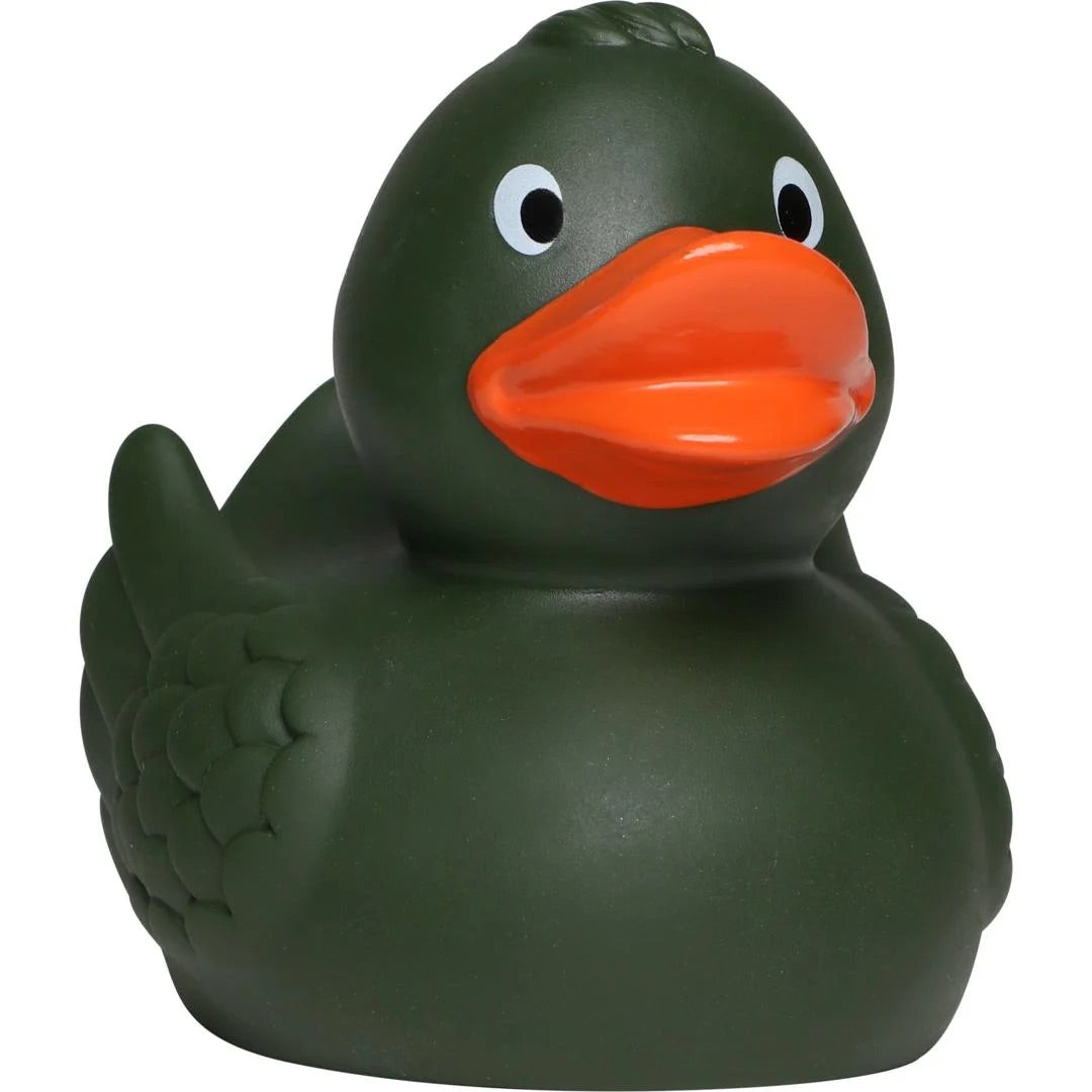 Olive Green Rubber Duck with Wings