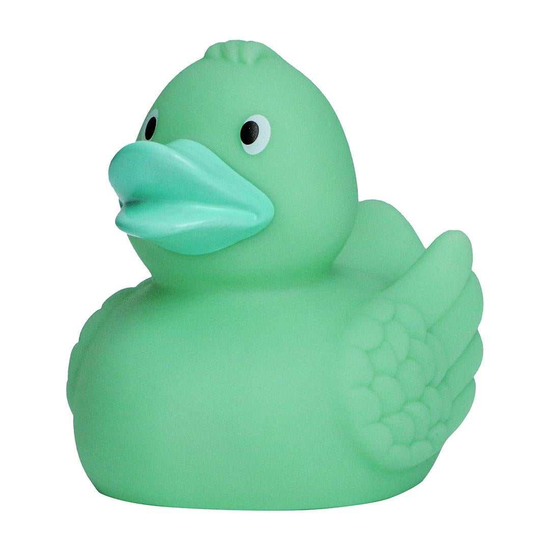 Pastel Green Rubber Duck with Wings
