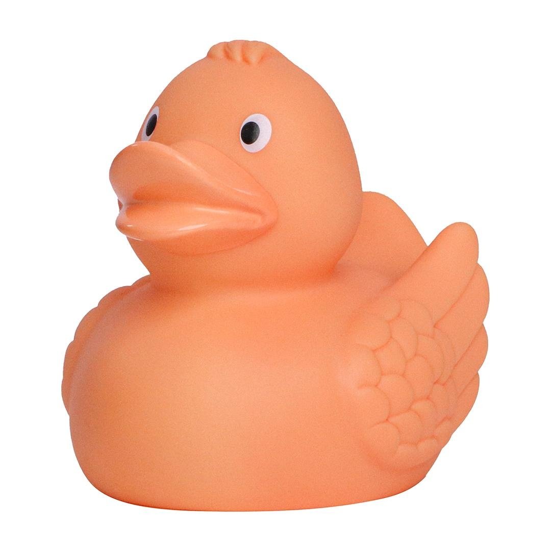Pastel Orange Rubber Duck with Wings