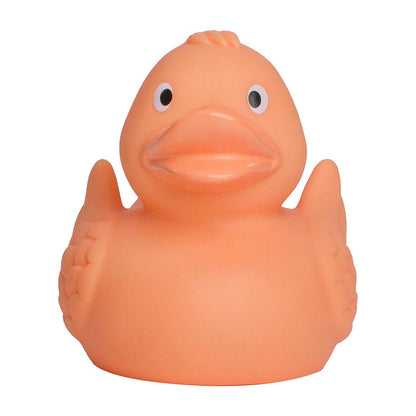 Pastel Orange Rubber Duck with Wings