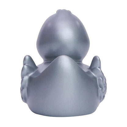 Classic Silver Rubber Duck with Wings