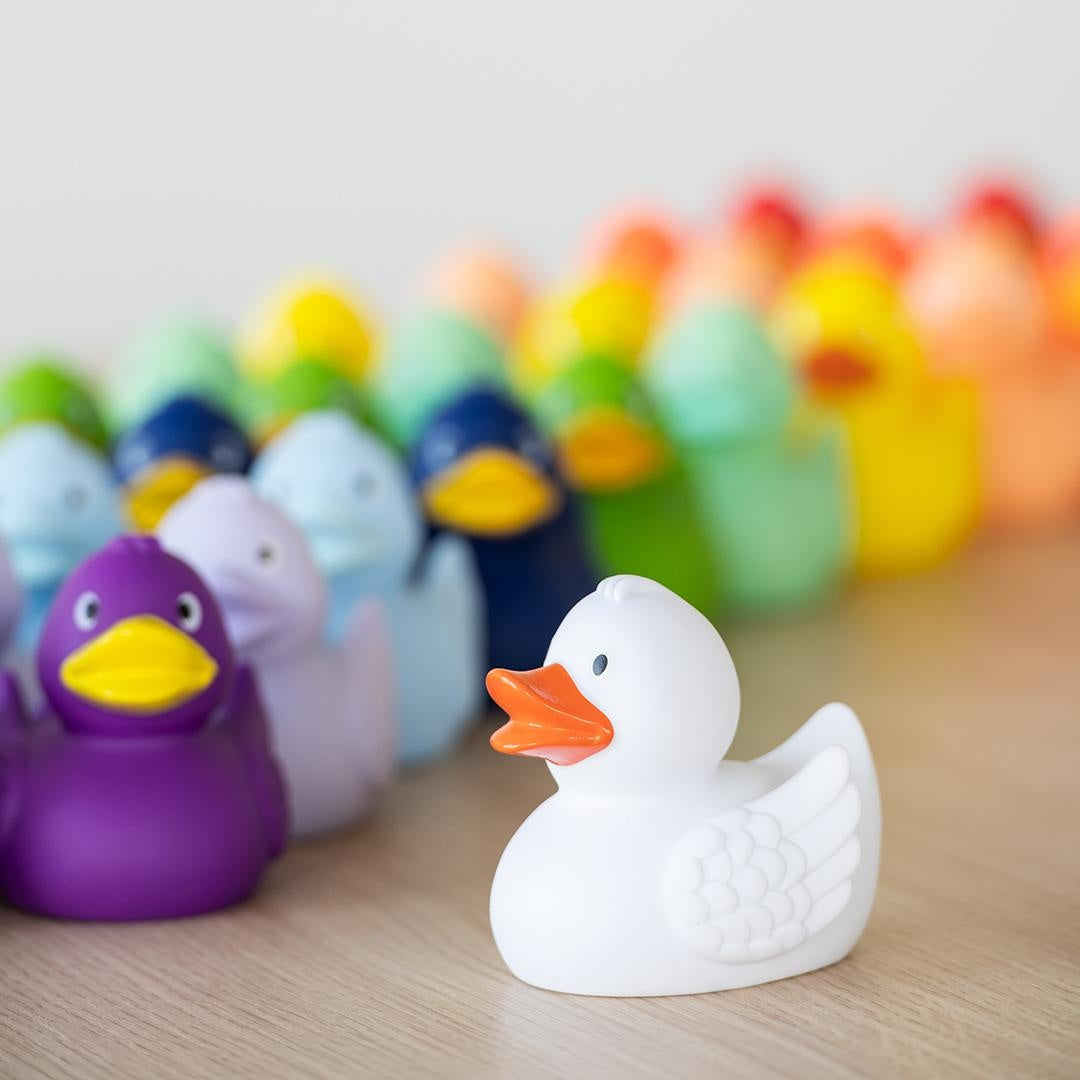 White Rubber Duck with Wings