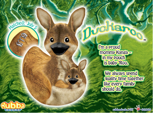 Kangaroo Rubber Duck