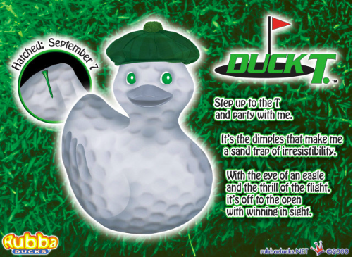 Duck T Golf Rubber Duck