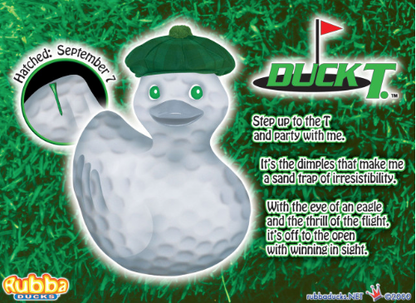 Duck T Golf Rubber Duck