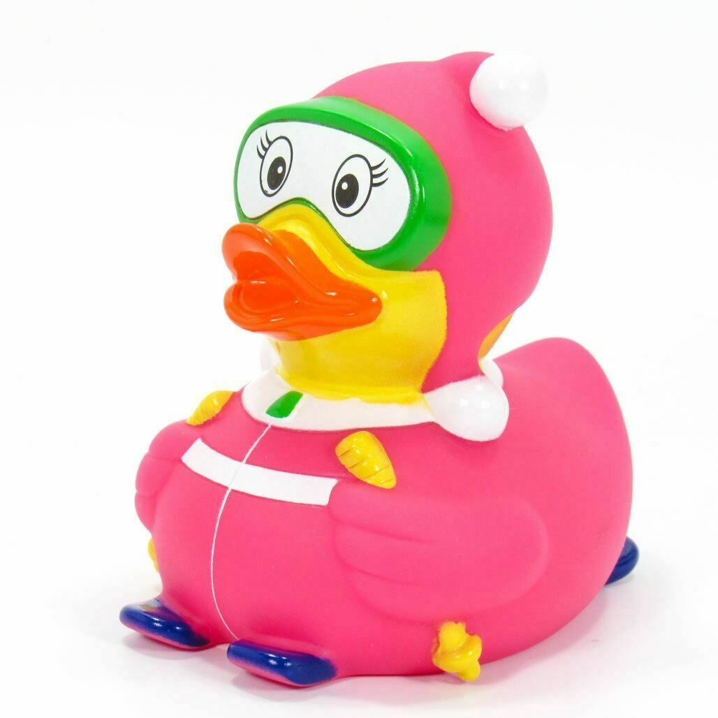 Skier Rubber Duck