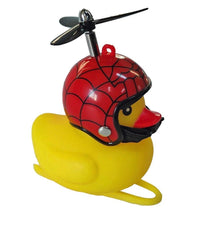 Bike Duck with Spidy Helmet