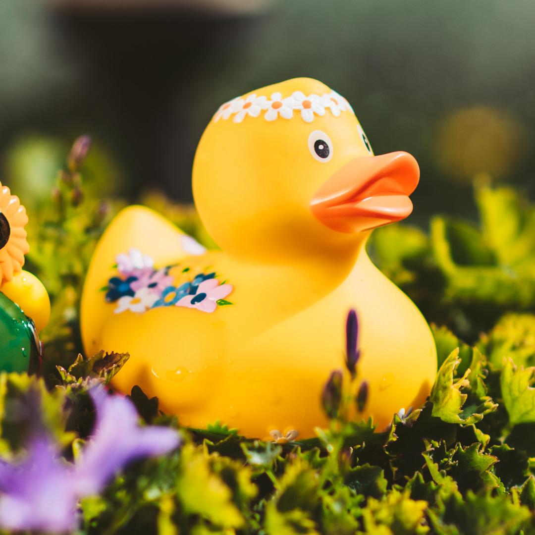 Flower Power Rubber Duck