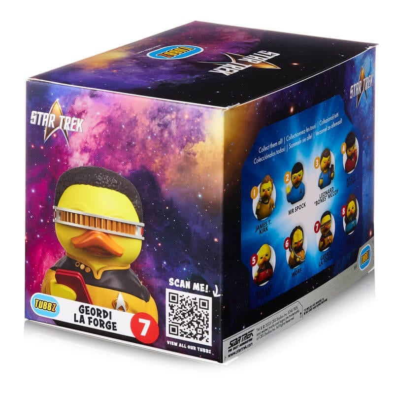 Star Trek Geordi La Forge Rubber Duck  - Boxed Edition