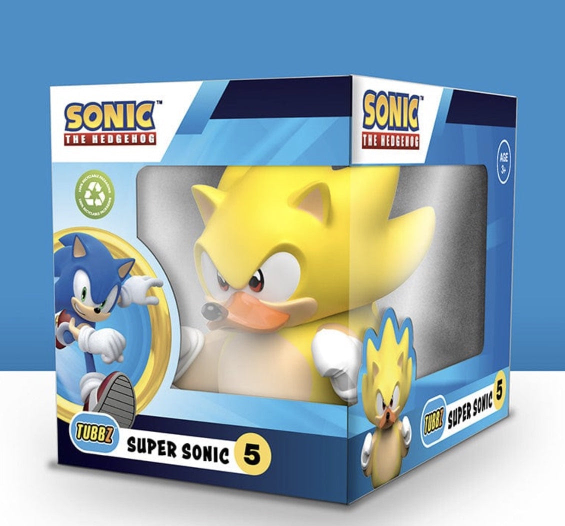 Sonic the Hedgehog - Super Sonic Rubber Duck - Boxed Edition