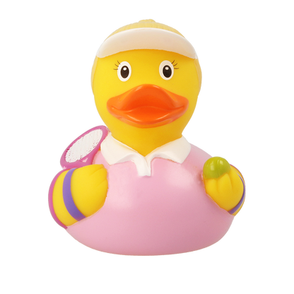 Tennis Player Female Rubber Duck
