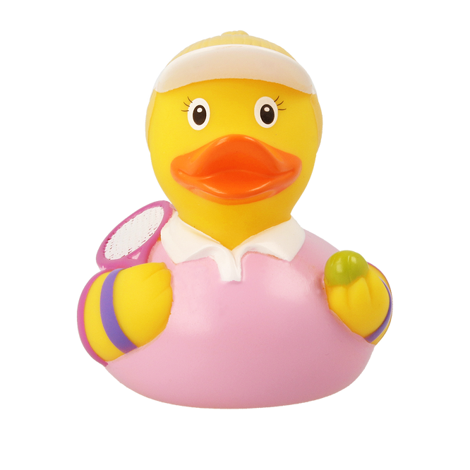 Tennis Player Female Rubber Duck