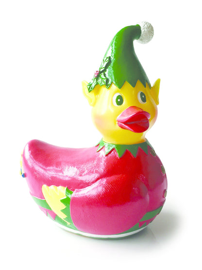 Tinsel the Christmas Elf Rubber Duck