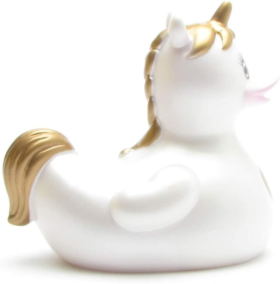 Unicorn Golden Heart Rubber Duck