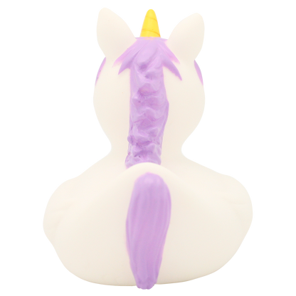 White Unicorn Rubber Duck