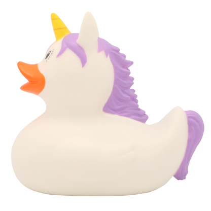 White Unicorn Rubber Duck