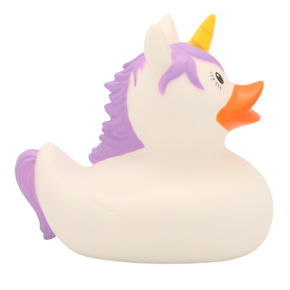 White Unicorn Rubber Duck
