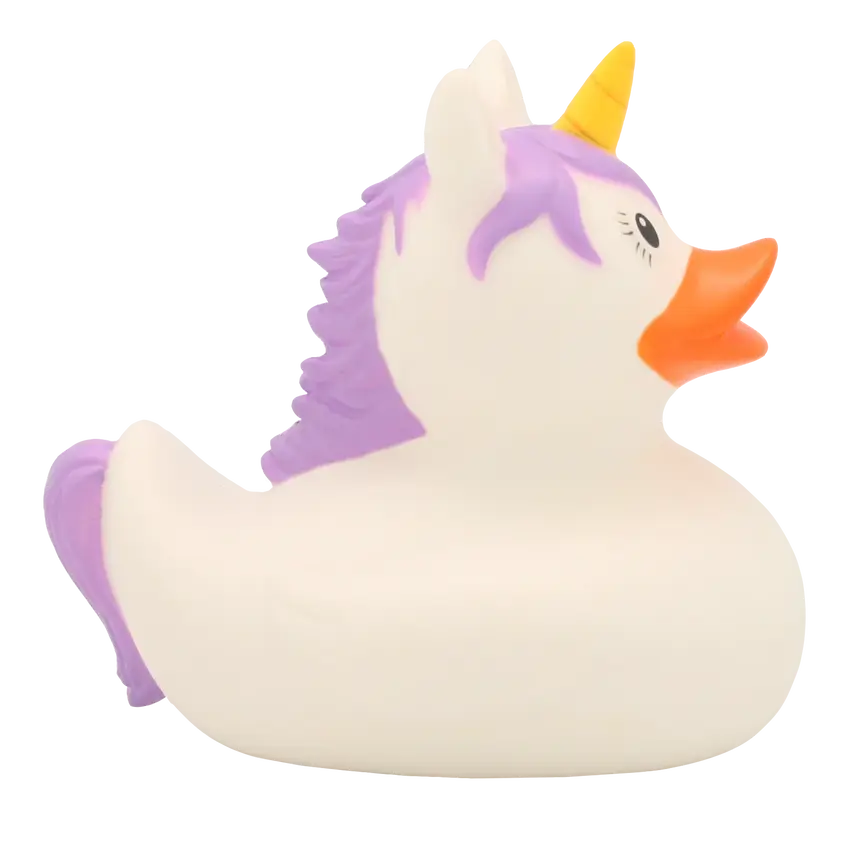 White Unicorn Rubber Duck