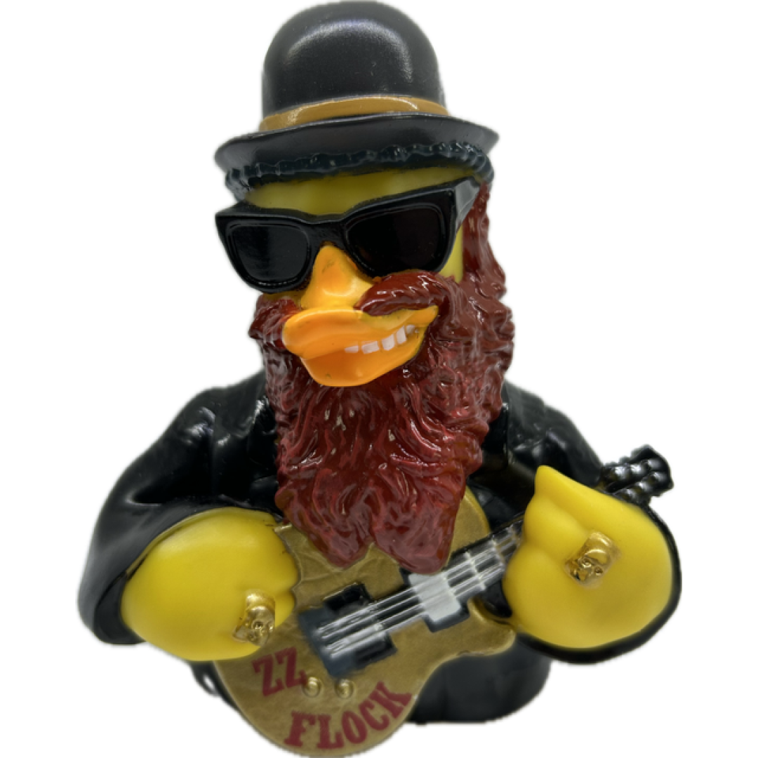 ZZ Flock Rubber Duck