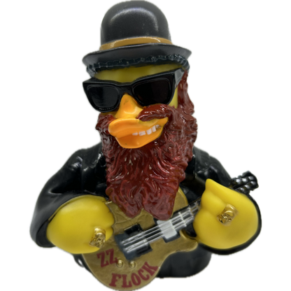ZZ Flock Rubber Duck